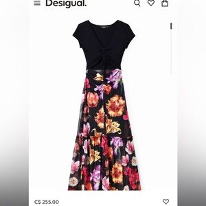 DESIGUAL MAXI FLORAL DRESS